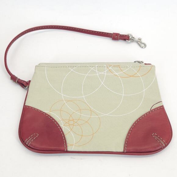 Vtg Franklin Covey Red Leather Tote Bag Planner Wristlet Work Travel Organizer - Picture 13 of 15